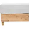 Atmosphera - Drap Housse Flora Gaze de Coton Blanc 140x190cm