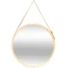 3S. x Home Miroir mural rond avec lanière en cuir