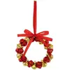 Sujet couronne grelots métal D.11cm rouge et doré - Feeric lights & ch...