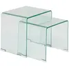 3S. x Home 2 tables gigognes Lenia transparent