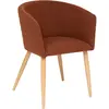 3S. x Home Fauteuil à dîner Marlo hêtre ambre