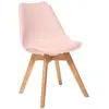 Atmosphera Créateur D'intérieur - Chaise Baya pieds hêtre rose