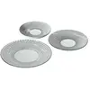 SECRET DE GOURMET Service 18 pièces en porcelaine LUNIS coloris noir