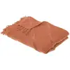 Atmosphera - Jeté de lit Inca en Coton tufté - Terracotta 130x180 cm