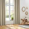 HOMEMAISON Rideau isolant Isa beige 140x260cm Atmosphera Créateur D'intérieur