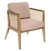 Atmosphera Créateur D'intérieur - Fauteuil Koza peuplier rotin tissurose