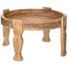Atmosphera - Table d'appoint Gypsy - Bois de manguier D75 cm