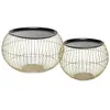 Table basse - ATMOSPHERA - Alya - Métal - Rond - Noir