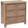 Atmosphera Créateur D'intérieur - Commode Shirel manguier 3 tiroirs