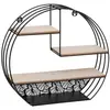 Étagère murale noire en métal - Noir - Atmosphera createur d'interieur