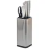 Set de couteaux de cuisine sur rack, acier inoxydable, 5 couteaux+ciseaux