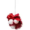 FEERIC CHRISTMAS Grappe de 11 Boules de Noël à suspendre déco ruban rouge