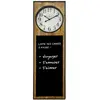 Atmosphera - Pendule murale avec Mémo Ardoise H 115 cm Marron
