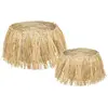 ATMOSPHERA Créateur d'intérieur - Lot de 2 Paniers à Franges Safari 25cm Beige