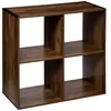 FIVE Atmosphera Etagère 4 Cases Mix Type Indus - P. 32 Cm X H. 67,5 Cm - Marron