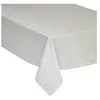 Feeric Lights And Christmas Nappe design étoiles de Noël - L. 240 x l. 140 cm - Blanc et or
