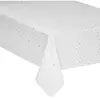 Feeric Lights And Christmas Nappe design étoiles de Noël - L. 360 x l. 140 cm - Blanc et argent