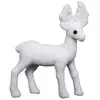 Pp No Name Statuette Déco Renne Debout 22cm Blanc