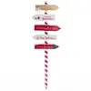 FEERIC LIGHTS & CHRISTMAS Pancarte Bois - 120 cm - Rouge et blanc