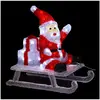 Père Noël Luge lumineux - Feeric Christmas
