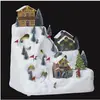 OSE Village de Noël lumineux et musical Piste de Ski animée - Feeric Christmas