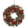 Feeric lights & christmas - Couronne de noël houx étoile d35cm
