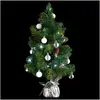 Arbre de Noël lumineux Sapin artificiel avec décoration et guirlande l...