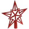 Feeric Light & Christmas Déco Sapin de Noël Cimier Etoile Rouge pailleté