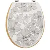 Five Simply Smart - Abattant WC BlackFlora en bois et Zinc
