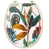 Five - Abattant WC en Bois & Charnières en zinc Déco Palawan