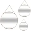 Atmosphera Créateur d'intérieur - Lot de 3 Miroirs Métal Ronds 29cm Or
