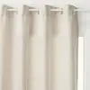 Atmosphera - Rideau en polyester modèle léon - 140 x 260 cm - Lin