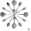 ATMOSPHERA CREATEUR D'INTERIEUR Pendule Ustensiles - Diam. 38 cm - Argent