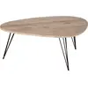 Atmosphera Table Basse Design Industriel Neile - L. 112 X H. 40 Cm - Noir