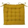 Atmosphera Créateur D'intérieur - Galette de chaise jaune 38x38cm