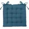 Atmosphera Créateur D'intérieur - Galette de chaise Anjali bleu 38x38cm