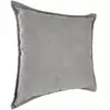 Atmosphera Créateur D'intérieur - Coussin lilou coton gris souris 45x45cm