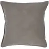 Atmosphera Créateur D'intérieur - Coussin lilou coton gris taupe 45x45cm