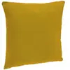 Coussin - Atmosphera - 38x38 cm - Jaune ocre - Déhoussable - 100% Coton