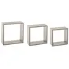 5 five simply smart 3 Grandes étagères murales Cube Effet chêne Gris Fixy