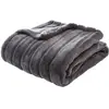 Atmosphera Créateur d'intérieur - Plaid Fourrure Manoir 180x230cm Gris