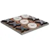 Atmosphera - Jeu morpion Issac en bois 35x35cm créateur d'intérieur