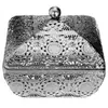 ATMOSPHERA Créateur d'intérieur - Boîte Métal Déco Ajourée 12cm Argent