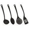 B Basic & Co - Lot de 4 Ustensiles de Cuisine Nylon 31cm Noir