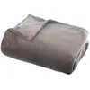 Plaid - flanelle - gris - 130x180 cm - Gris - Atmosphera createur d'interieur