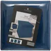 ATMOSPHERA Pouf pliable Tess en velours - Bleu fonce - L 38 x P 37,5 x H 38 cm TU