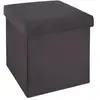 Atmosphera Créateur D'intérieur - Pouf pliant Tess velours gris