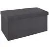 Atmosphera Créateur D'intérieur - Pouf pliant double Tess velours gris