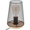 ATMOSPHERA Créateur d'intérieur - Lampe en Métal & Bois Industriel 23cm Noir