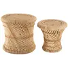 Tables gigognes en corde - ATMOSPHERA - Naturel - 31 x 43 cm